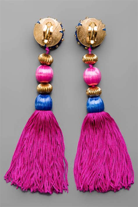 ysl tassel earrings|st laurent earrings for women.